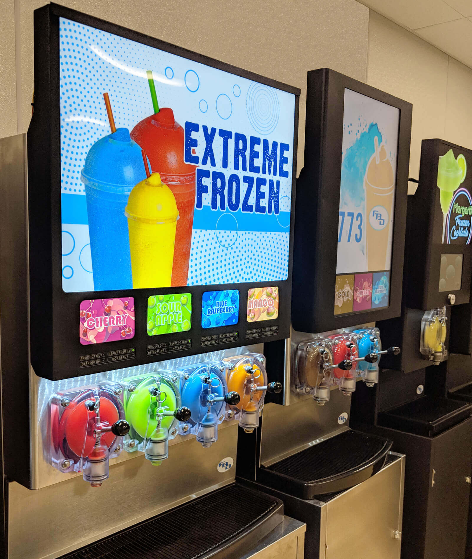 Frozen slushy clearance machine